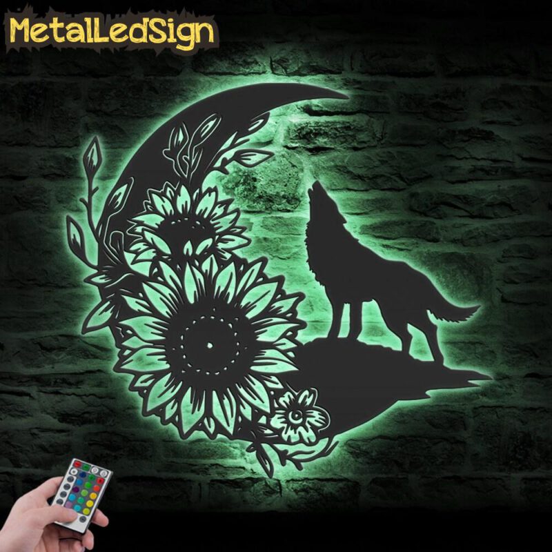 Floral-Wolf-On-The-Srescent-Moon-Sunflower-Metal-Wall-Art-LED-Light-7-1.jpg