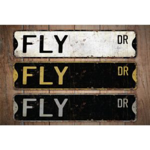 Fly-Premium-Quality-Rustic-Metal-Sign-Images