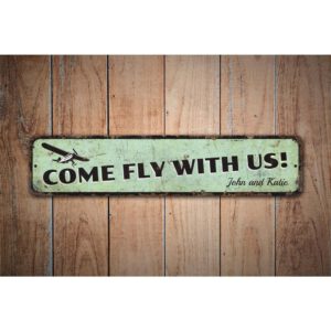 Fly-With-Us-Sign-Premium-Quality-Rustic-Metal-Sign-Images