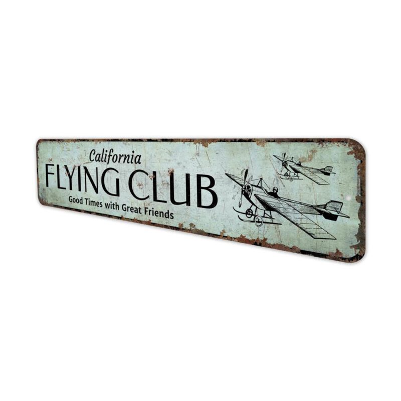 Flying-Club-Sign-Premium-Quality-Rustic-Metal-Sign-4