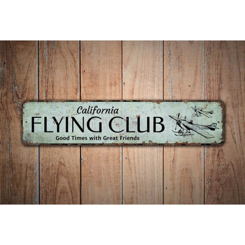 Flying-Club-Sign-Premium-Quality-Rustic-Metal-Sign-Images