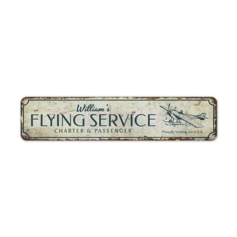 Flying-Service-Sign-Premium-Quality-Rustic-Metal-Sign-2-1