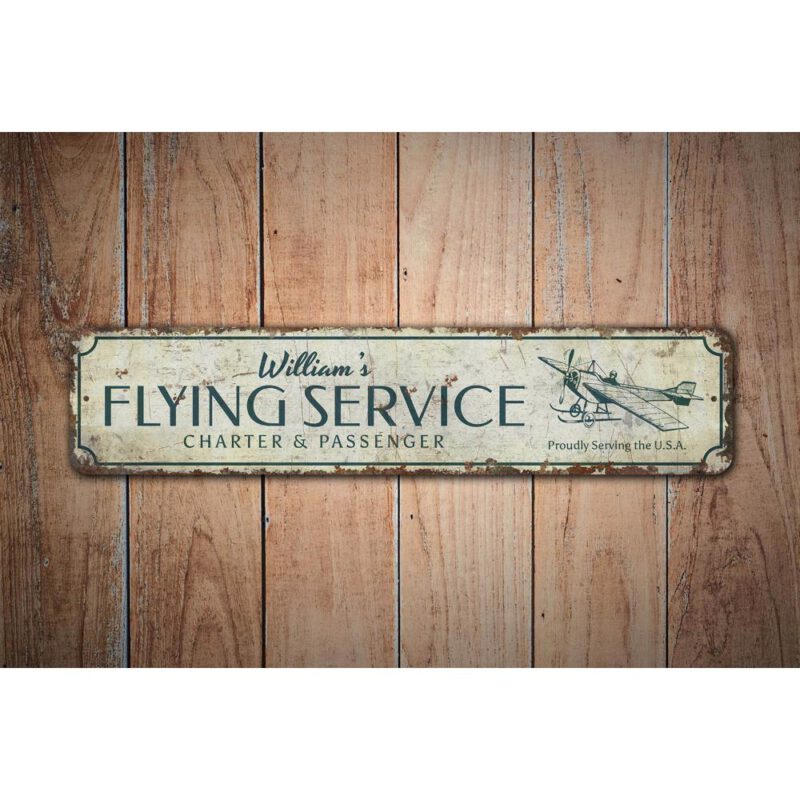 Flying-Service-Sign-Premium-Quality-Rustic-Metal-Sign-Images