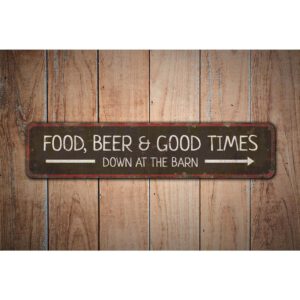 Food-And-Beer-Sign-Premium-Quality-Rustic-Metal-Sign-Images