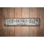 Foods-Drinks-Darts-Sign-Premium-Quality-Rustic-Metal-Sign-Images