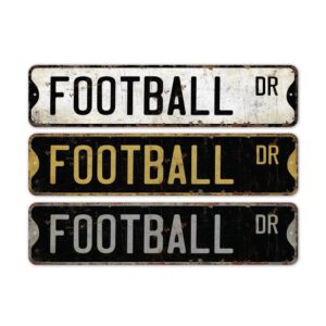 Football-Premium-Quality-Rustic-Metal-Sign-2