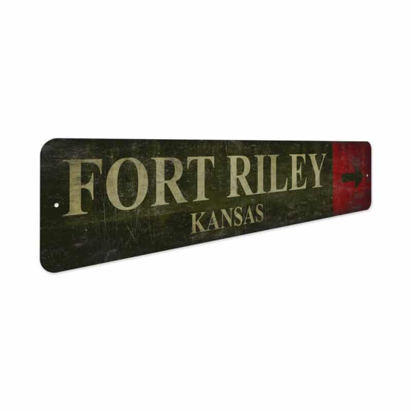 Fort-Riley-Arrow-Sign-Premium-Quality-Rustic-Metal-Sign-3