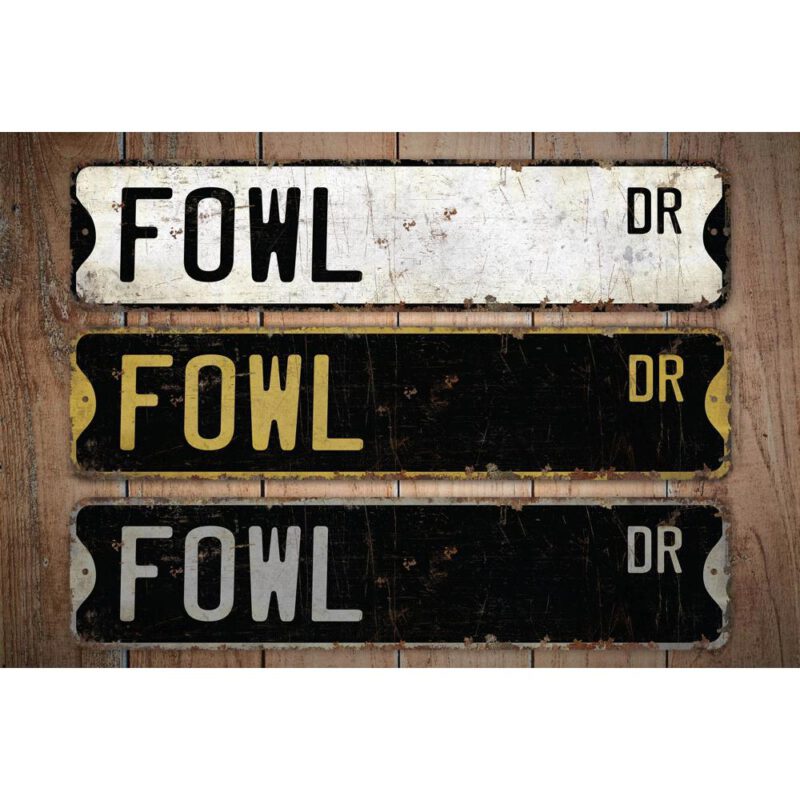 Fowl-Premium-Quality-Rustic-Metal-Sign-Images