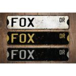 Fox-Premium-Quality-Rustic-Metal-Sign-Images