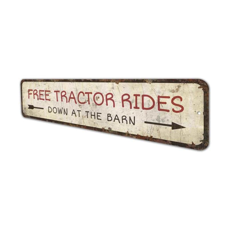 Free-Tractor-Ride-Sign-Premium-Quality-Rustic-Metal-Sign-4