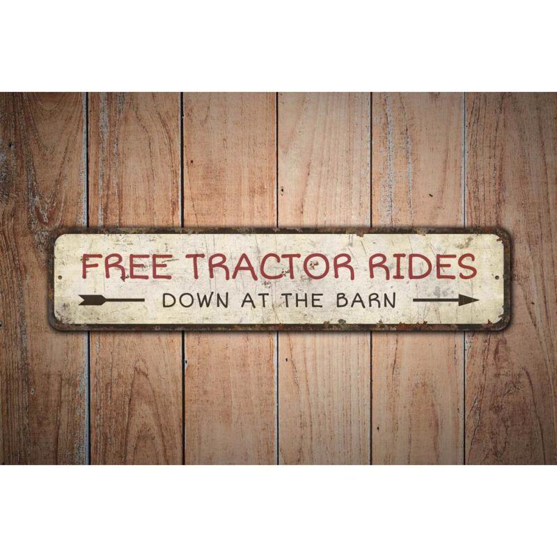 Free-Tractor-Ride-Sign-Premium-Quality-Rustic-Metal-Sign-Images