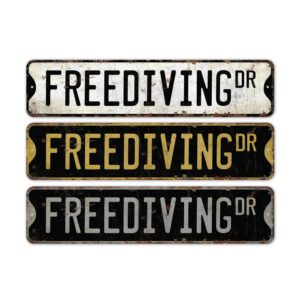 Freediving-Premium-Quality-Rustic-Metal-Sign-2