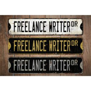 Freelance-Writer-Premium-Quality-Rustic-Metal-Sign-Images