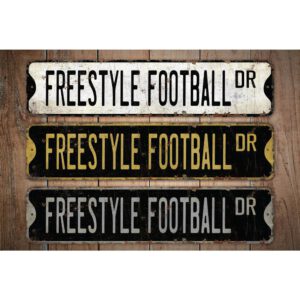 Freestyle-Football-Premium-Quality-Rustic-Metal-Sign-Images