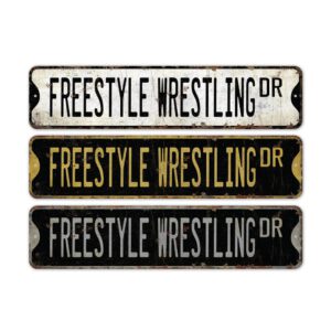 Freestyle-Wrestling-Premium-Quality-Rustic-Metal-Sign-2