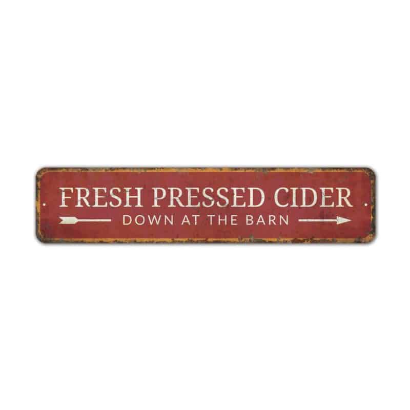 Freshed-Pressed-Cider-Premium-Quality-Rustic-Metal-Sign-2