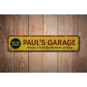 Friendly-Mechanic-Premium-Quality-Rustic-Metal-Sign-Images