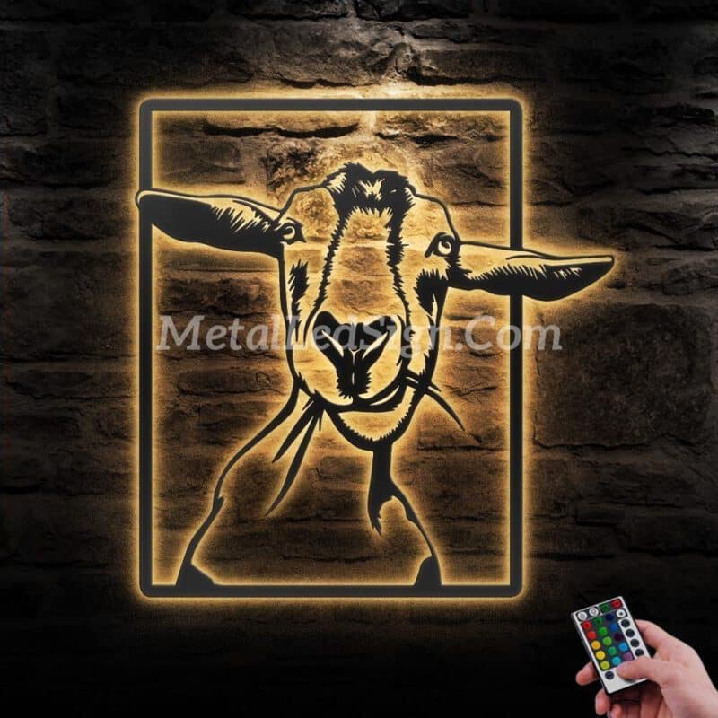 Funny-Goat-Farmhouse-Metal-Wall-Art-Led-Light-Images-3