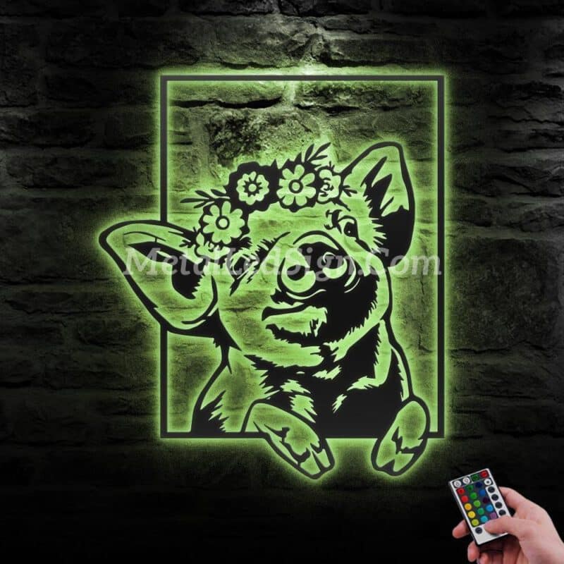 Funny-Pig-Farmhouse-Metal-Wall-Art-Led-Light-5-2