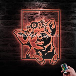 Funny-Pig-Farmhouse-Metal-Wall-Art-Led-Light-6