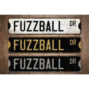 Fuzzball-Premium-Quality-Rustic-Metal-Sign-Images