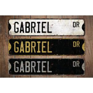 Gabriel-Name-Sign-Premium-Quality-Rustic-Metal-Sign-Images