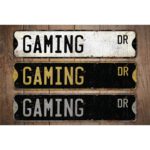 Gaming-Premium-Quality-Rustic-Metal-Sign-Images