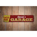 Garage-Enter-Here-Premium-Quality-Rustic-Metal-Sign-Images