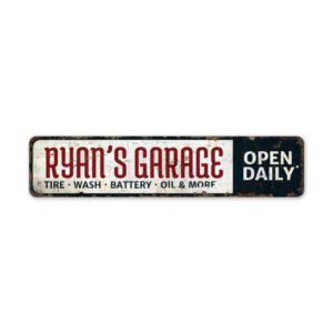 Garage-Open-Daily-Premium-Quality-Rustic-Metal-Sign-2