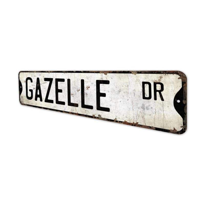 Gazelle-Premium-Quality-Rustic-Metal-Sign-4