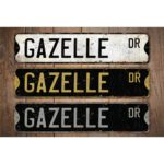 Gazelle-Premium-Quality-Rustic-Metal-Sign-Images