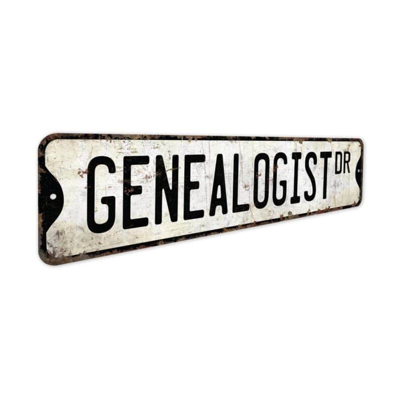 Genealogist-Premium-Quality-Rustic-Metal-Sign-3