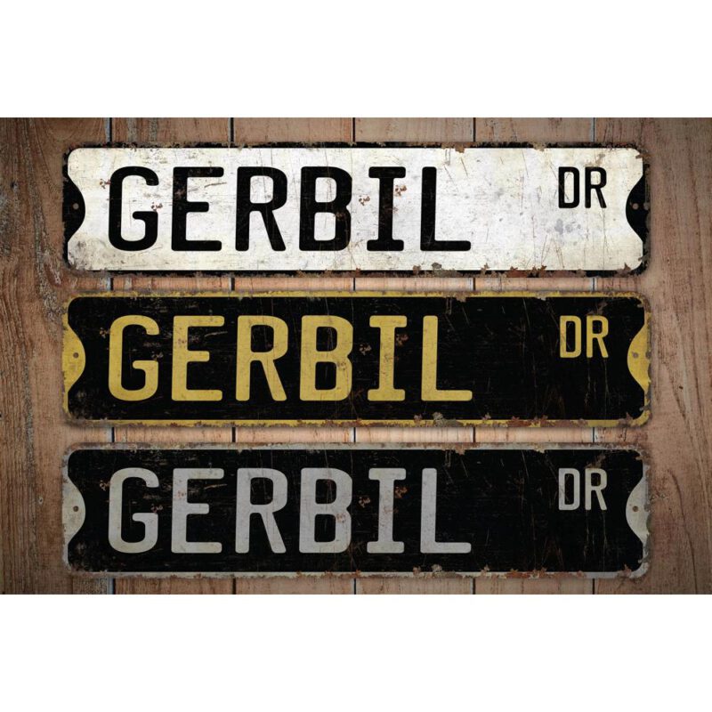 Gerbil-Premium-Quality-Rustic-Metal-Sign-Images