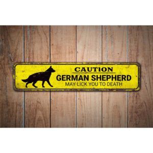 German-Shepherd-Sign-Premium-Quality-Rustic-Metal-Sign-Images