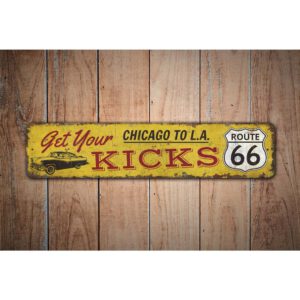 Get-Your-Kicks-Sign-Premium-Quality-Rustic-Metal-Sign-Images-1