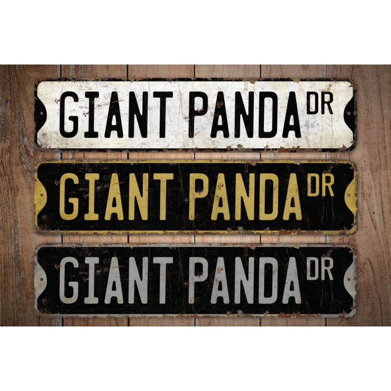 Giant-Panda-Premium-Quality-Rustic-Metal-Sign-Images