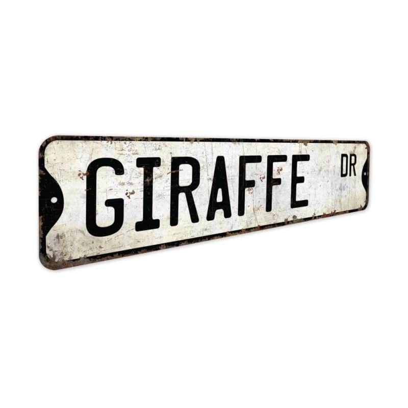 Giraffe-Premium-Quality-Rustic-Metal-Sign-3