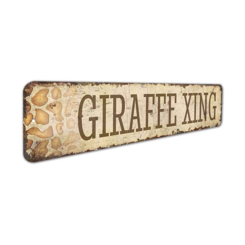 Giraffe-Xing-Premium-Quality-Rustic-Metal-Sign-3