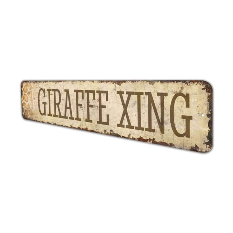 Giraffe-Xing-Premium-Quality-Rustic-Metal-Sign-4