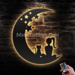 Girl-And-Cat-On-The-Moon-Metal-Wall-Art-With-Led-Light-Images-2