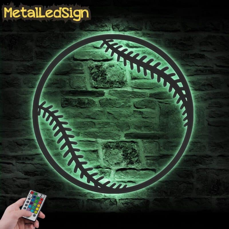 Girl-Baseball-Ball-Metal-Wall-Art-LED-Light-7.jpg