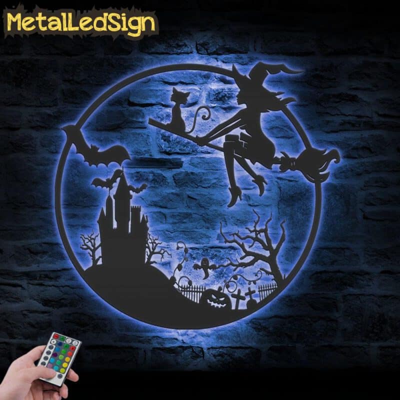 Girl-Witch-and-Cat-Metal-Wall-Art-Led-Light-3.jpg