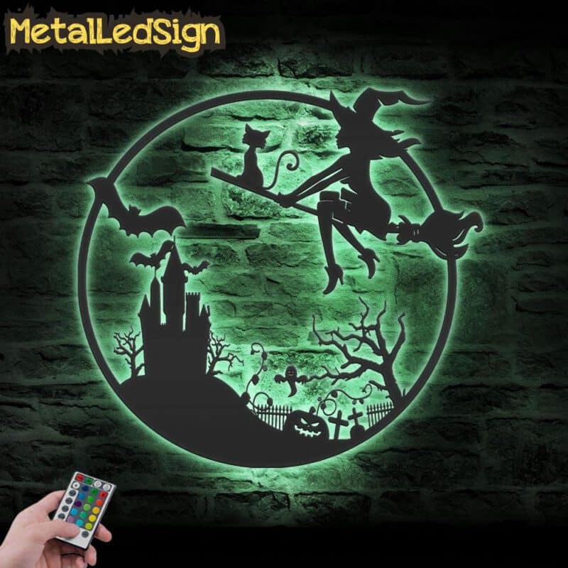 Girl-Witch-and-Cat-Metal-Wall-Art-Led-Light-7.jpg