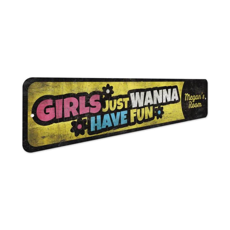 Girls-Have-Fun-Sign-Premium-Quality-Rustic-Metal-Sign-3