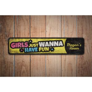 Girls-Have-Fun-Sign-Premium-Quality-Rustic-Metal-Sign-Images