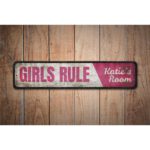 Girls-Rule-Room-Sign-Premium-Quality-Rustic-Metal-Sign-Images