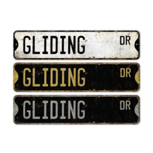 Gliding-Premium-Quality-Rustic-Metal-Sign-2