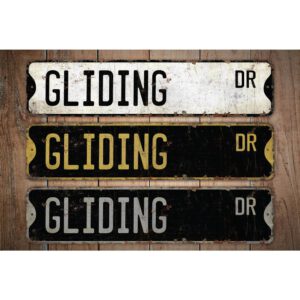 Gliding-Premium-Quality-Rustic-Metal-Sign-Images