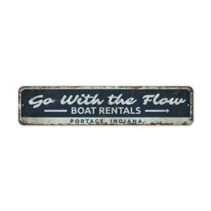 Go-with-the-Flow-Premium-Quality-Rustic-Metal-Sign-2-1