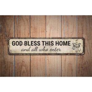 God-Bless-This-Home-Premium-Quality-Rustic-Metal-Sign-Images